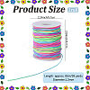 Segment Dyed Round Polyester Elastic Cord OCOR-WH20018-35D-2