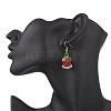 304 Stainless Steel Glass Dangle Earrings EJEW-MZ00601-3