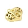 Hollow Brass Pendants for Valentine's Day KK-M289-03R-G-2