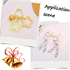 20Pcs 10 Colors Zinc Alloy Baking Paint Bell Shape Keychain Clasps FIND-SC0017-44-6
