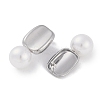 Tarnish Resistant 304 Stainless Steel Stud Earrings EJEW-C105-04P-1
