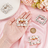 4Pcs 2 Style Plastic Imitation Pearl Shoe Decoration AJEW-PH0011-47-3