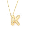 Brass Micro Pave Clear Cubic Zirconia Pendant Necklaces NJEW-Z038-01G-K-2