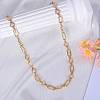 Imitation Pearl Sun & Oval Boho Link Chain Necklaces JN1131A-5