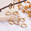 Eco-Friendly Brass Earring Hoops Findings KK-TA0007-40-4