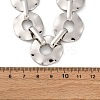 Iron & Alloy Flat Round Link Chain Necklaces for Women LS-NJEW-U046-04P-3
