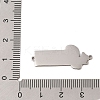 304 Stainless Steel Dark Orange Enamel Connector Charms STAS-P377-12P-3