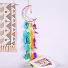 Rainbow Color Moon Feather Tassel Pendant Decorations PW-WG92679-01-3