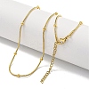 Ion Plating(IP) 304 Stainless Steel Snake Chain Necklaces NJEW-R266-04G-2