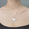 Non-Tarnish 201 Stainless Steel Hollow Planet Pendant Necklace NJEW-OY001-75-2