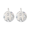 304 Stainless Steel Micro Pave Clear Cubic Zirconia Stud Earrings EJEW-Z089-03P-4