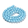 Electroplate Opaque Glass Beads Strands EGLA-A035-P8mm-A08-2
