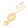 DIY Zinc Alloy Oval Pendant Decorations Making Kits AJEW-WH0314-889A-G-1