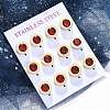 304 Stainless Steel Flat Round Stud Earrings EJEW-C099-23G-02-1