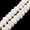 Glazed Porcelain Rondelle Beads PORC-Q001-01K-2