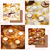 8Pcs 4 Style Glass Dappen Dish/Lid Bowl Cup Crystal Dish MRMJ-GA0001-15-4
