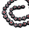 Handmade Millefiori Glass Bead Strands LAMP-N029-017D-09-3