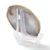 Printed Natural Agate Slice Stone Ornament DJEW-M011-03E-2