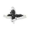 Rack Plating Alloy Enamel Pendants PALLOY-F018-12P-01-2