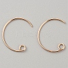 Brass Earring Hooks KK-WH0044-141C-G-1