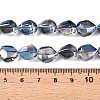 Electroplate Glass Beads Strands EGLA-T021-10G-4
