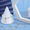 10Pcs Brass Micro Pave Cubic Zirconia Pendants KK-BBC0015-25-4