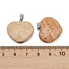 Natural Picture Jasper Pendants G-A281-02P-10-3