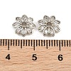 Brass Micro Pave Clear Cubic Zirconia Bead Caps CU-CBA6A75-29P-3