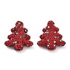 Christmas Tree Polymer Clay Rhinestone Beads CLAY-NH0001-14-3