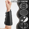Adjustable PU Leather Cord Bracelet with Wax Cotton Cords AJEW-WH0248-456B-3