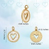 Real 18K Gold Plated Brass Pendants FIND-SZ0002-54C-7