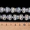 Transparent Electroplate Glass Beads Strands EGLA-N012-17-4