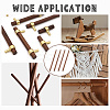 Round Walnut Wooden Sticks LS-WOOD-WH0034-27B-6