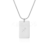 European Style 304 Stainless Steel Zodiac Pendant Necklaces for Women NF9603-9-1