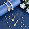 80Pcs 4 Style Brass Groove Bead KK-PH0005-08-4