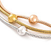Stainless Steel Multi-strand Ball Bracelets LS-BJEW-L687-01M-2