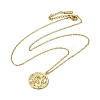 Brass Micro Pave Clear Cubic Zirconia Pendants Necklaces NJEW-K269-03A-G-2