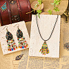 20Pcs 10 Style Tibetan Style Alloy Enamel Chandelier Components Links FIND-TA0001-83-8