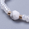 Adjustable Nylon Thread Braided Beaded Bracelets BJEW-JB04376-01-2