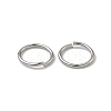 Tarnish Resistant 304 Stainless Steel Open Jump Rings X-STAS-J013-10x1mm-01-3