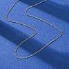 1.5MM 304 Stainless Steel Curb Chain Necklaces NJEW-T016-28P-2