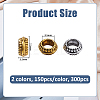 300Pcs 2 Colors Tibetan Style Alloy Spacer Beads FIND-FH0017-40-2