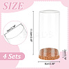 4Pcs High Borosilicate Glass Dome Cover DJEW-PH0001-37-2