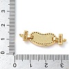 Rack Plating Brass Micro Pave Clear Cubic Zirconia Heart Connector Charms KK-K385-99G-03-3