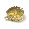 Transparent Resin Pendants CRES-F022-03A-4