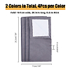 8Pcs 2 Colors 4-Layer Silver Polishing Cloth AJEW-DC0001-49-2