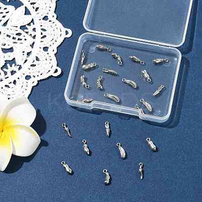 24Pcs 6 Styles Vegetables 304 Stainless Steel Charms STAS-FS0002-11-1