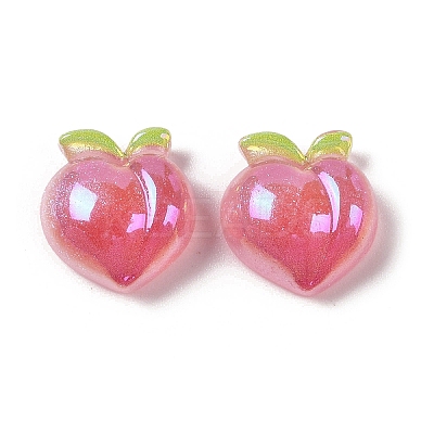 Glitter Plated Resin Cabochons RESI-H163-11D-1