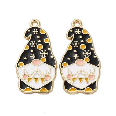 Christmas Alloy Enamel Pendants ENAM-V002-02D-G-1