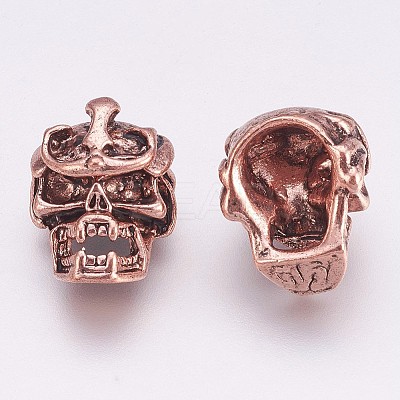 Tibetan Style Alloy Beads X-PALLOY-K234-02ARG-1